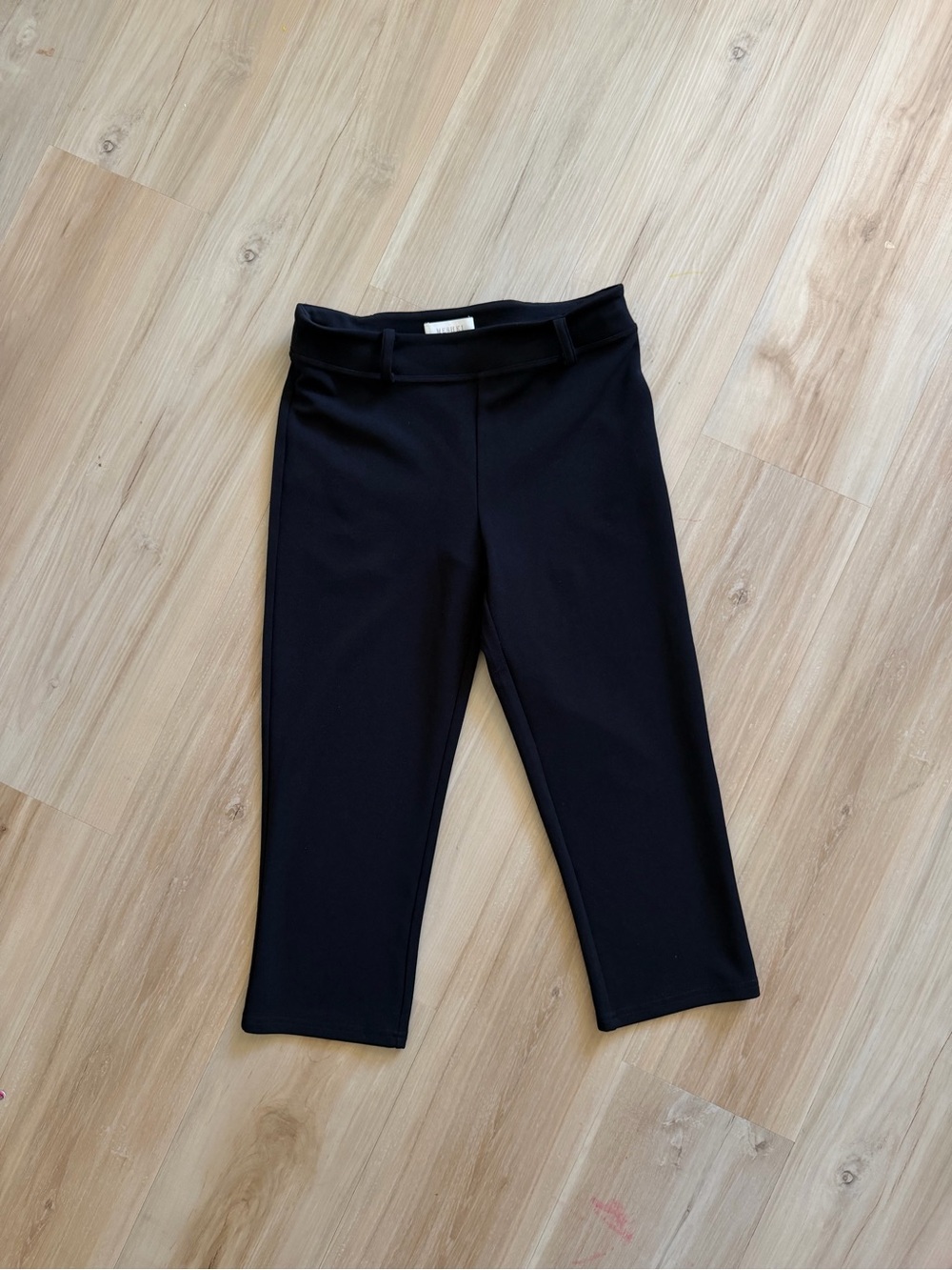 Meshki Black Capri Jumpsuit-Style Pants